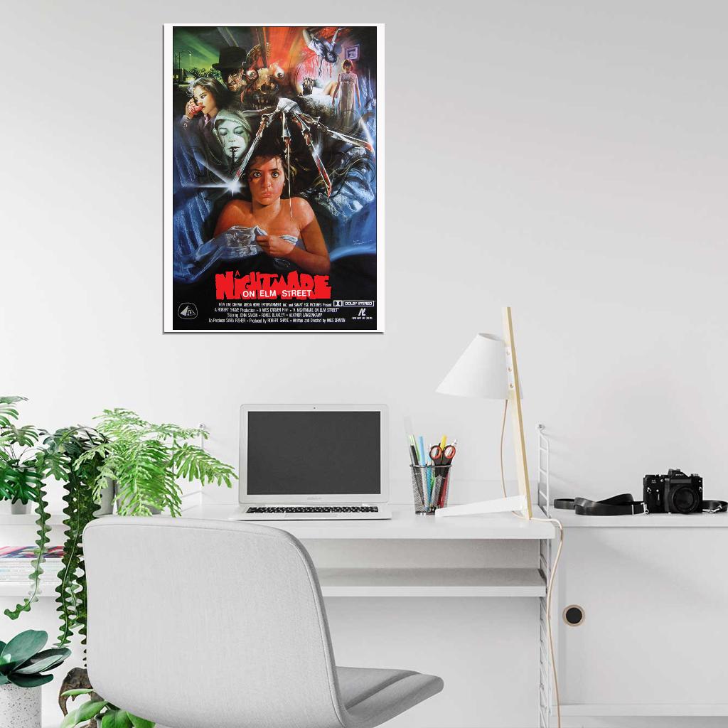 A NIGHTMARE ON ELM STREET Freddy Jason Film Retro Movie Vintage Wall Poster