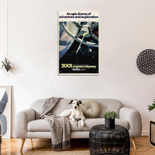 2001 A SPACE ODYSSEY Sci Fi Kubrick Film Retro Movie Vintage Wall Poster