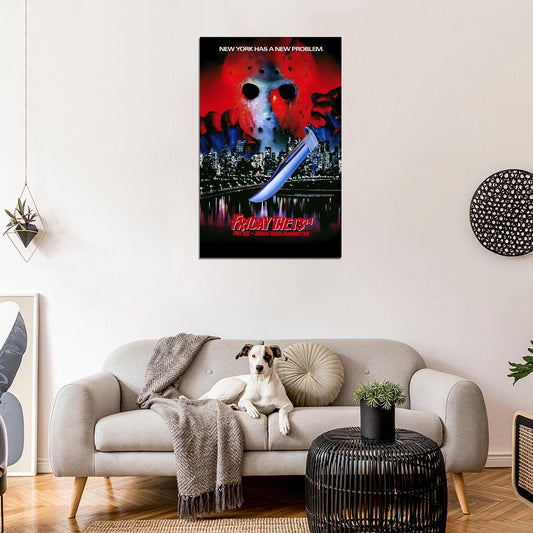 FRIDAY THE 13TH P VIII 8 Jason Takes Manhattan Film Retro Movie Vintage Wall Poster
