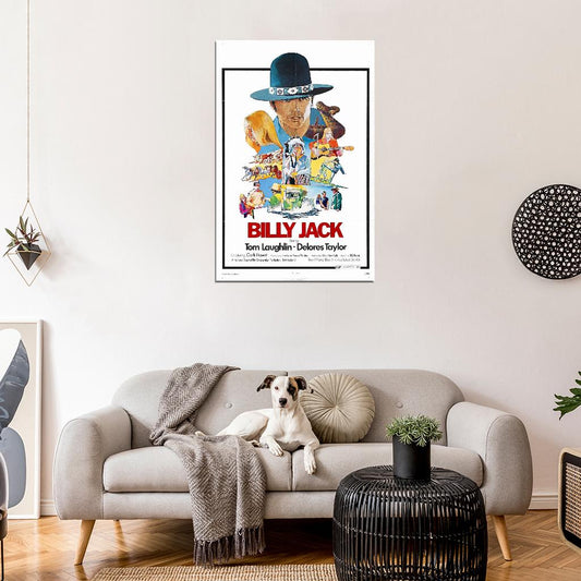 BILLY JACK 1971 Tom Laughlin Film Retro Movie Vintage Wall Poster