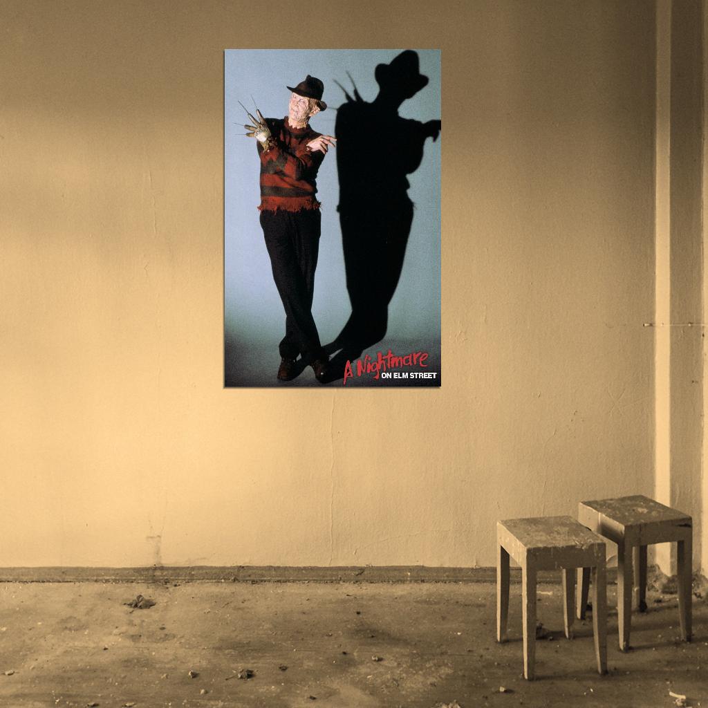 A NIGHTMARE ON ELM STREET Freddy Kruger Film Retro Movie Vintage Wall Poster