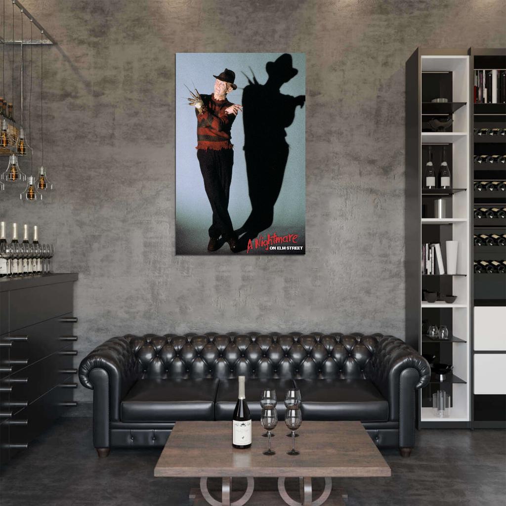 A NIGHTMARE ON ELM STREET Freddy Kruger Film Retro Movie Vintage Wall Poster