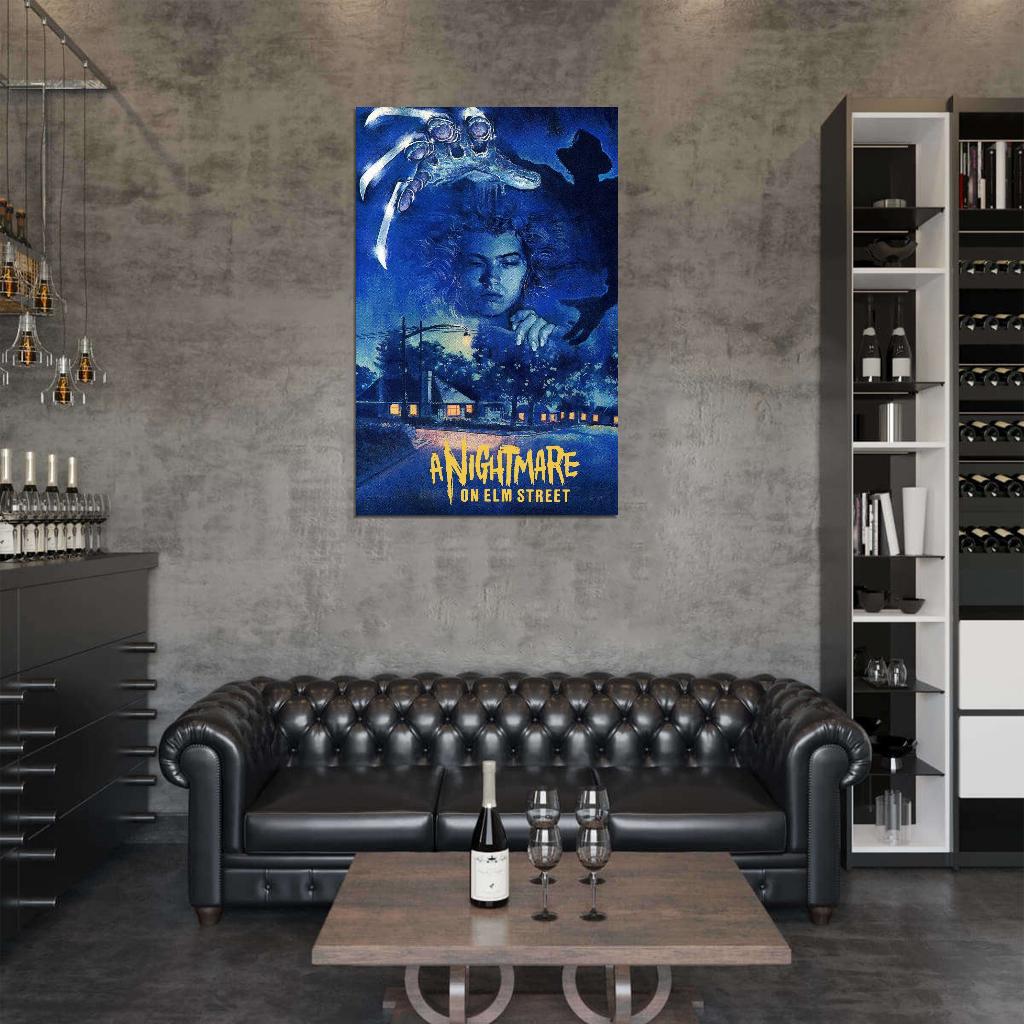 A NIGHTMARE ON ELM STREET Freddy Krueger Film Retro Movie Vintage Wall Poster