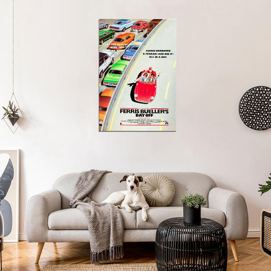 FERRIS BUELLER'S DAY OFF RARE Film Retro Movie Vintage Wall Poster