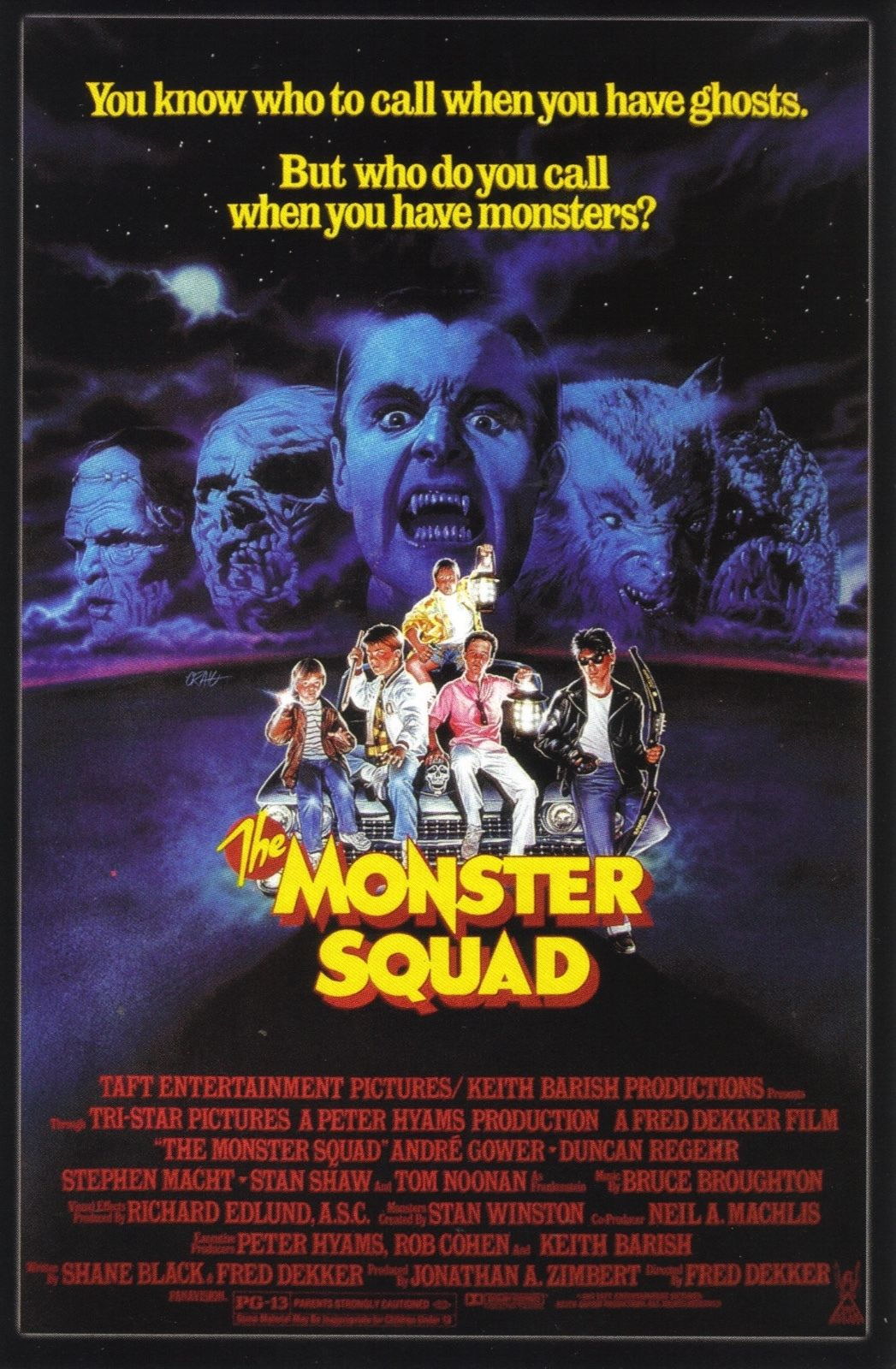 The Monster Squad 1987 Fantasy Action Classic Film Retro Movie Vintage Wall Poster