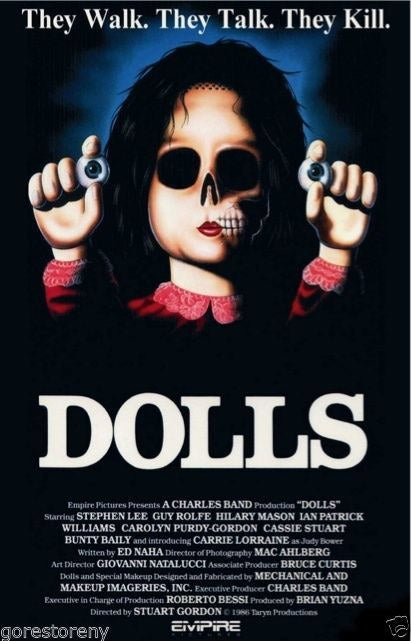DOLLS Horror 80's Film Retro Movie Vintage Wall Poster