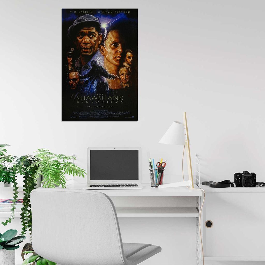 THE SHAWSHANK REDEMPTION 1994 Film Retro Movie Vintage Wall Poster