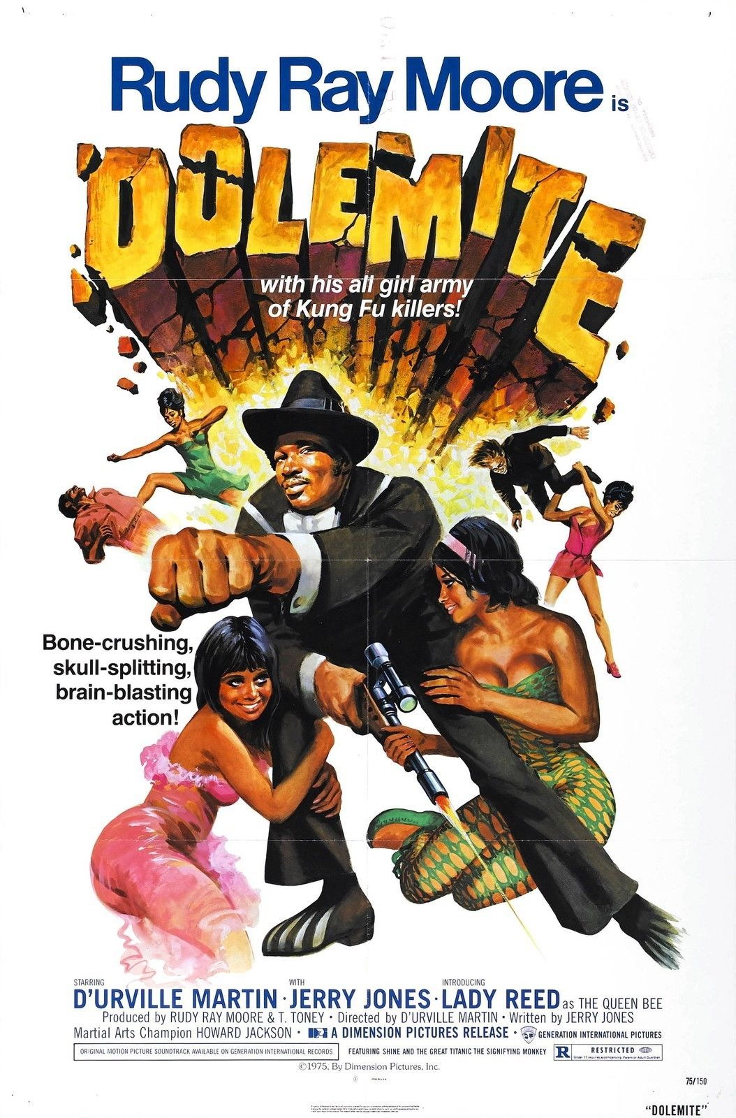 DOLEMITE Blaxploitation Shaft Film Retro Movie Vintage Wall Poster