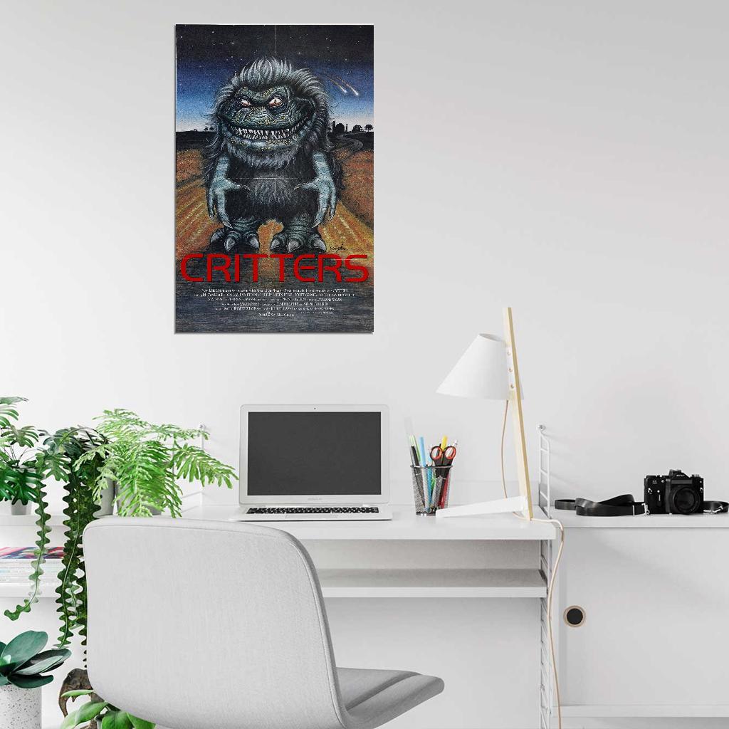 CRITTERS Horror 80's Sci Fi Film Retro Movie Vintage Wall Poster