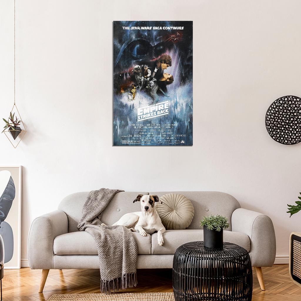 STAR WARS THE EMPIRE STRIKES BACK Episode V Film Retro Movie Vintage Wall Poster