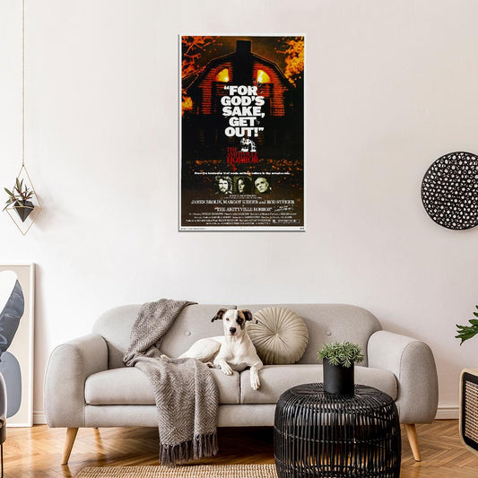 THE AMITYVILLE HORROR Horror Film Retro Movie Vintage Wall Poster