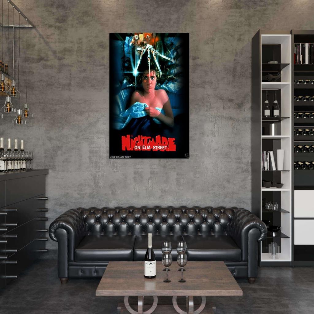 A NIGHTMARE ON ELM STREET Freddy Krueger Film Retro Movie Vintage Wall Poster