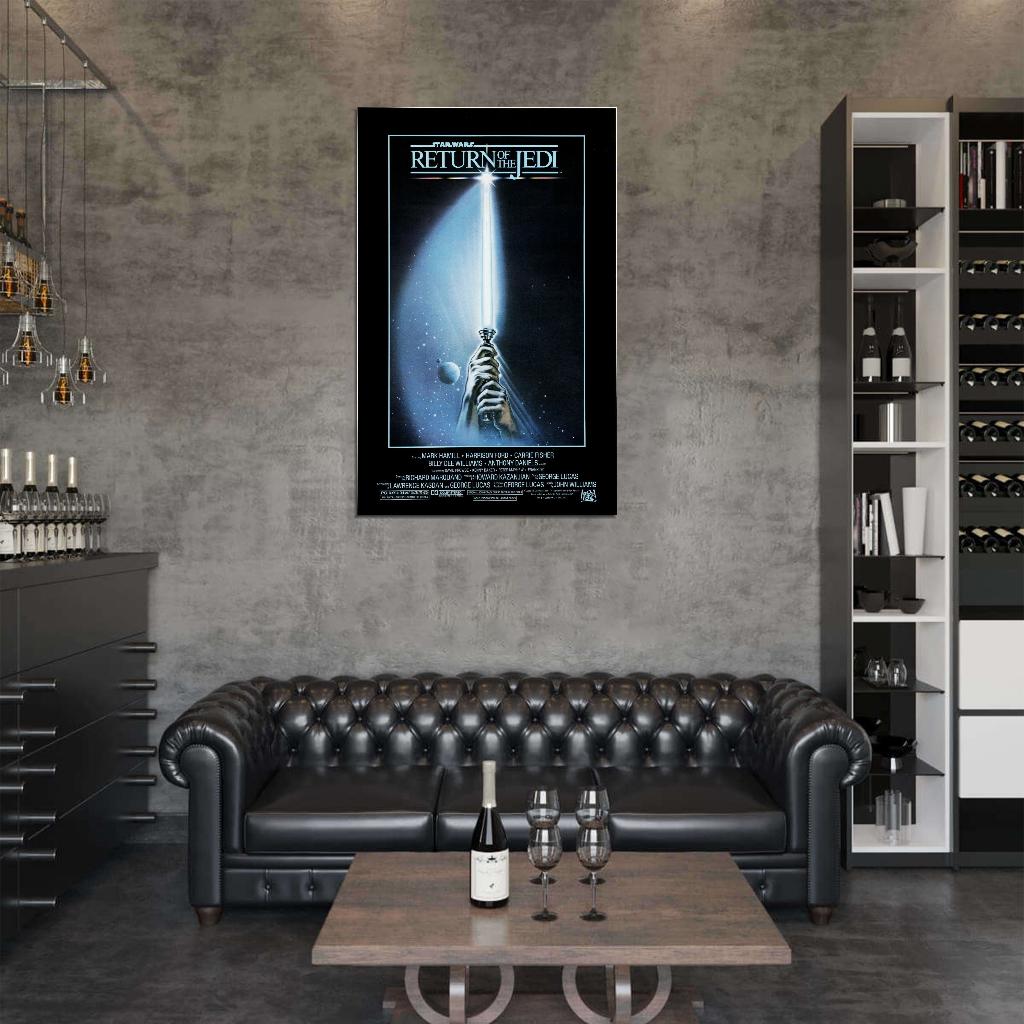 STAR WARS OF THE Episode VI Strikes Film Retro Movie Vintage Wall Poster