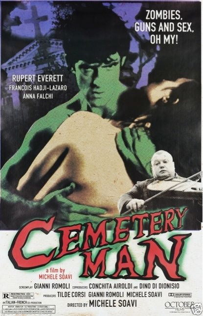 CEMETERY MAN aka DELLAMORTE DELLAMORE Zombies Film Retro Movie Vintage Wall Poster