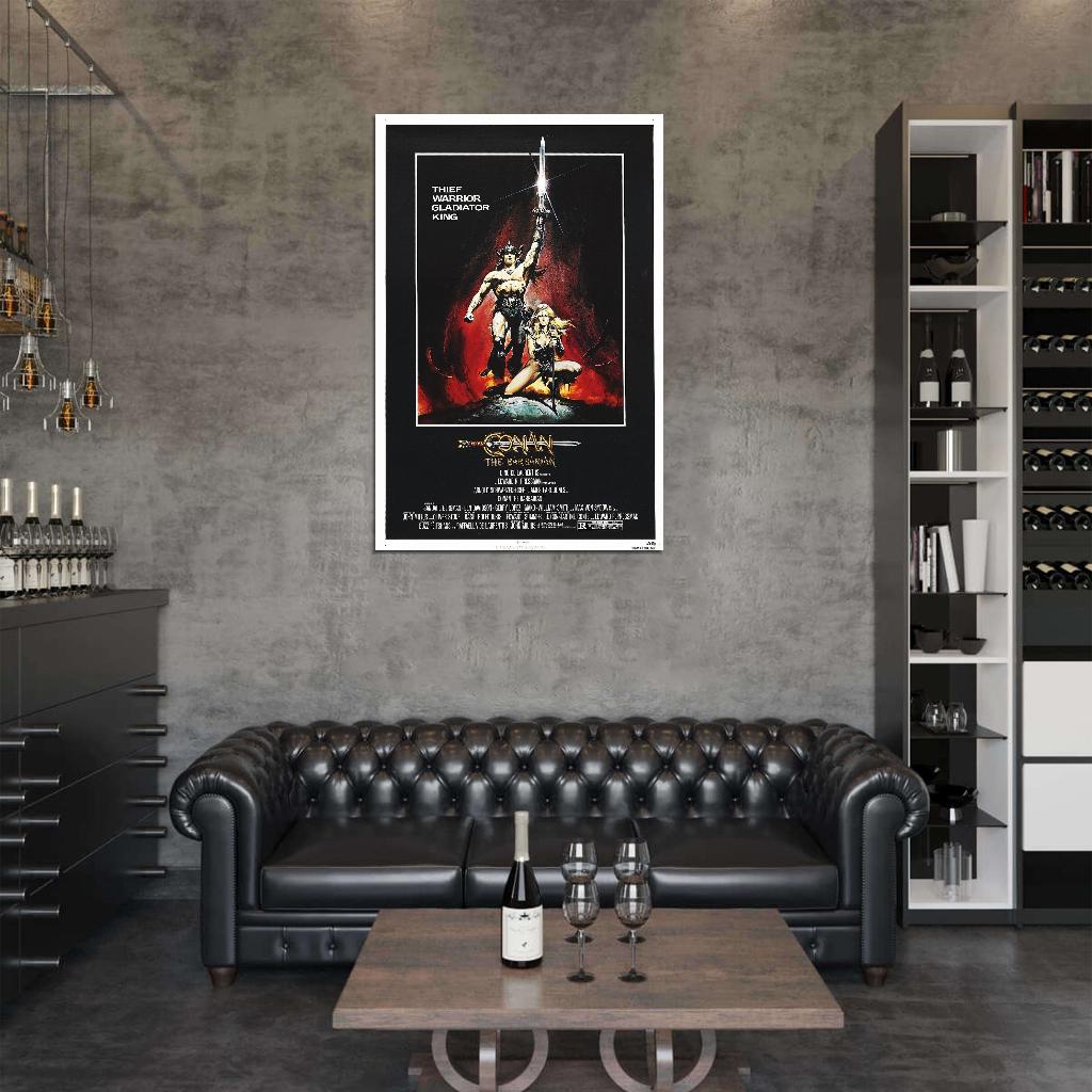 CONAN THE BARBARIAN Film Retro Movie Vintage Wall Poster