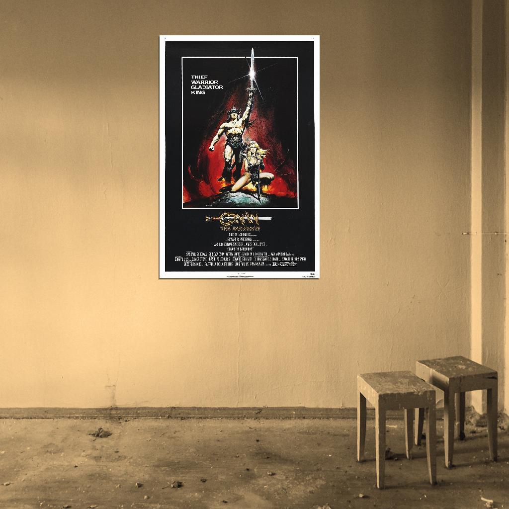CONAN THE BARBARIAN Film Retro Movie Vintage Wall Poster