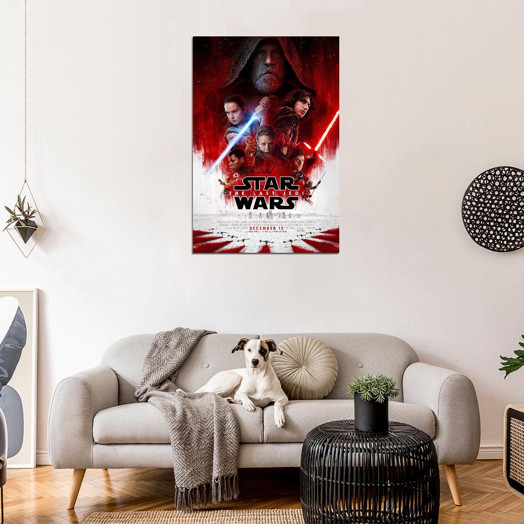 STAR WARS EPISODE VIII THE LAST JEDI Great Gift Film Retro Movie Vintage Wall Poster
