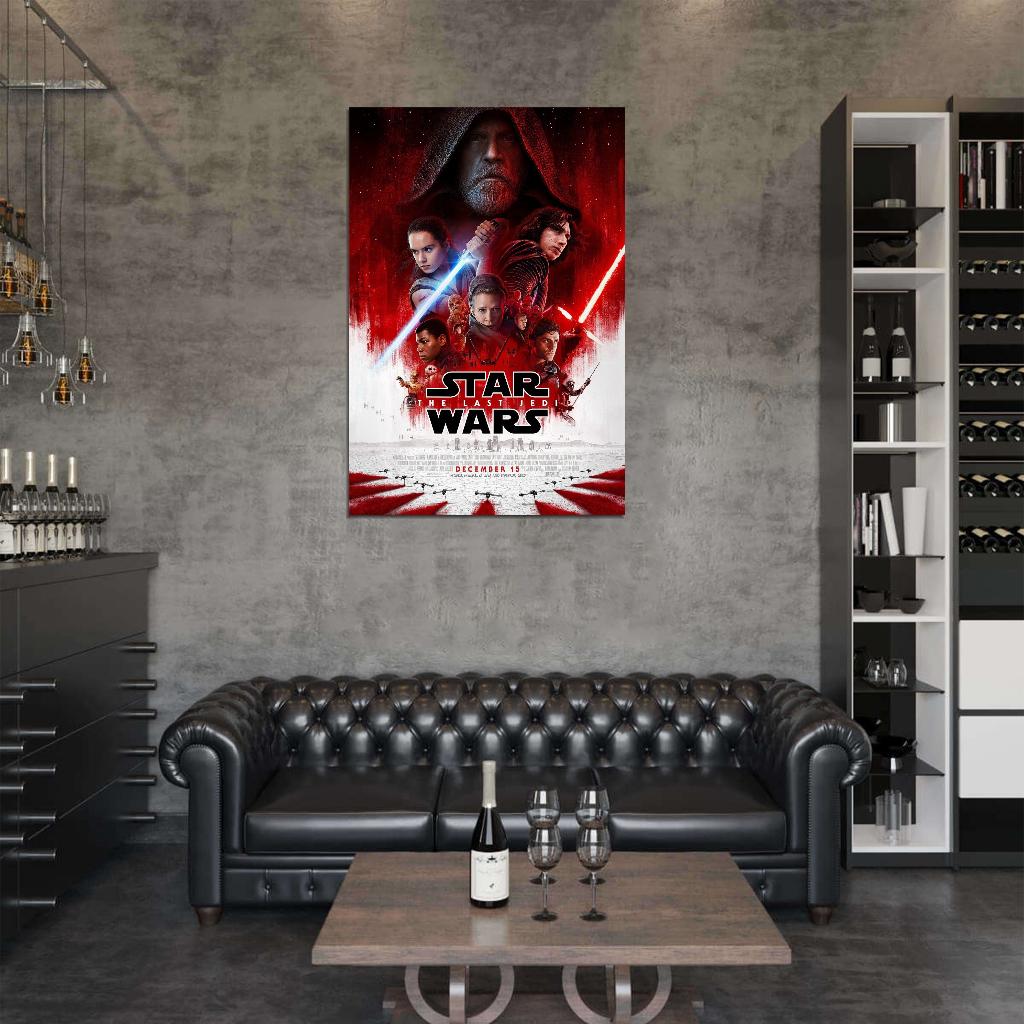 STAR WARS EPISODE VIII THE LAST JEDI Great Gift Film Retro Movie Vintage Wall Poster