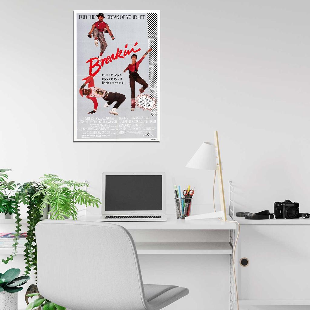 BREAKIN Hip-Hop Rap Break Dance NYC Film Retro Movie Vintage Wall Poster