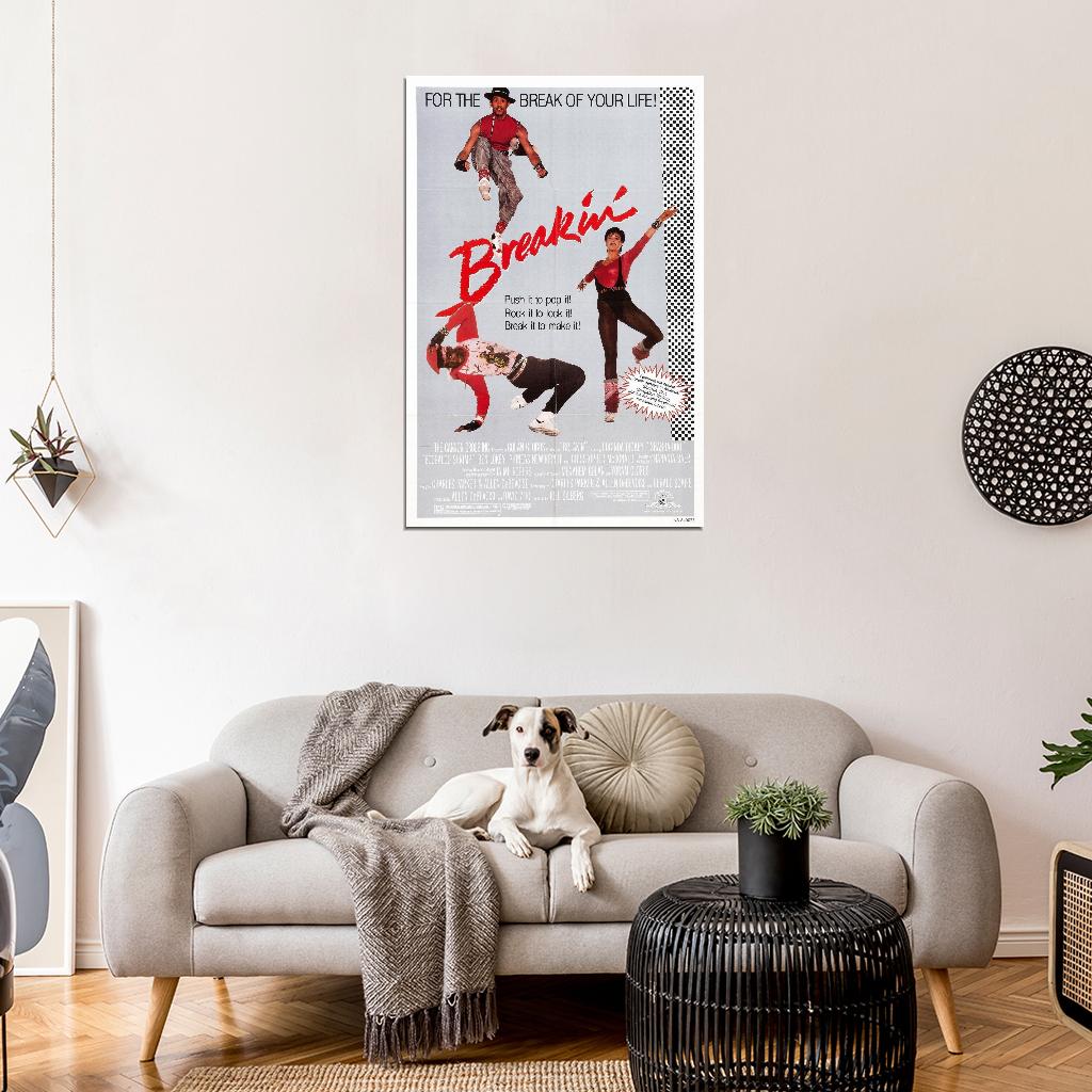 BREAKIN Hip-Hop Rap Break Dance NYC Film Retro Movie Vintage Wall Poster