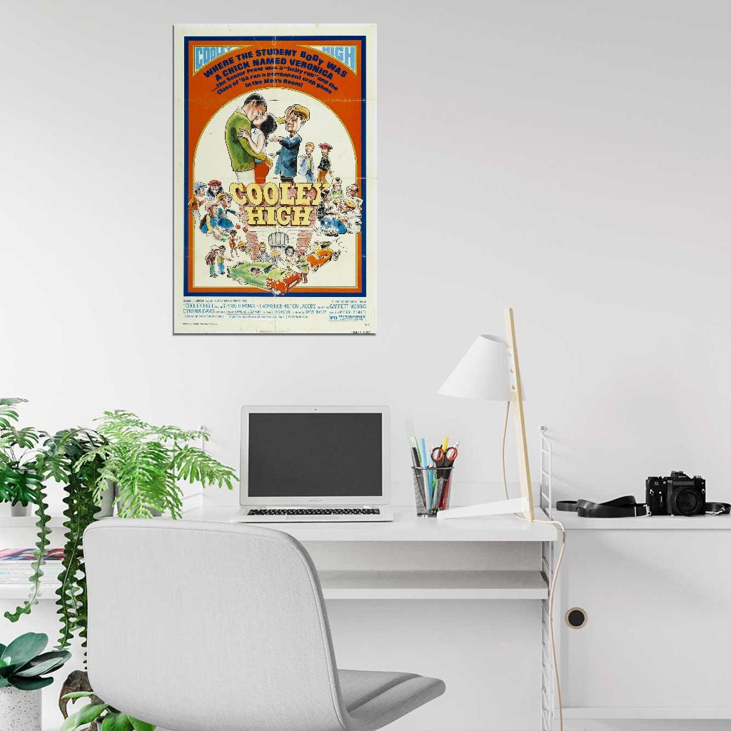 COOLEY HIGH Blaxploitation Exploitation Film Retro Movie Vintage Wall Poster