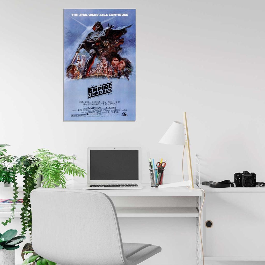 STAR WARS EPISODE FIVE V THE EMPIRE STRIKES Film Retro Movie Vintage Wall Poster