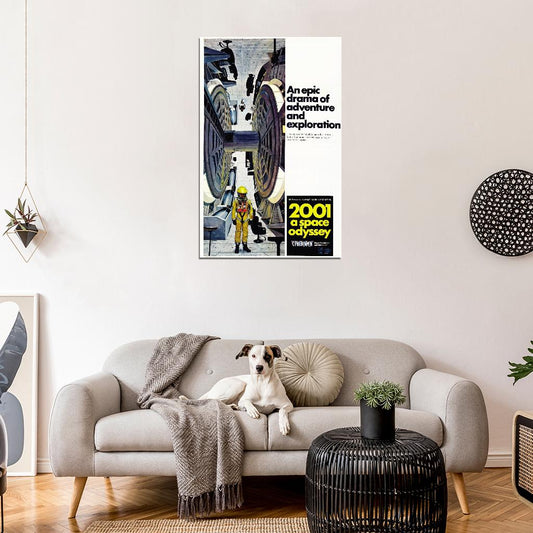 2001 A SPACE ODYSSEY Sci Fi Kubrick  Film Retro Movie Vintage Wall Poster