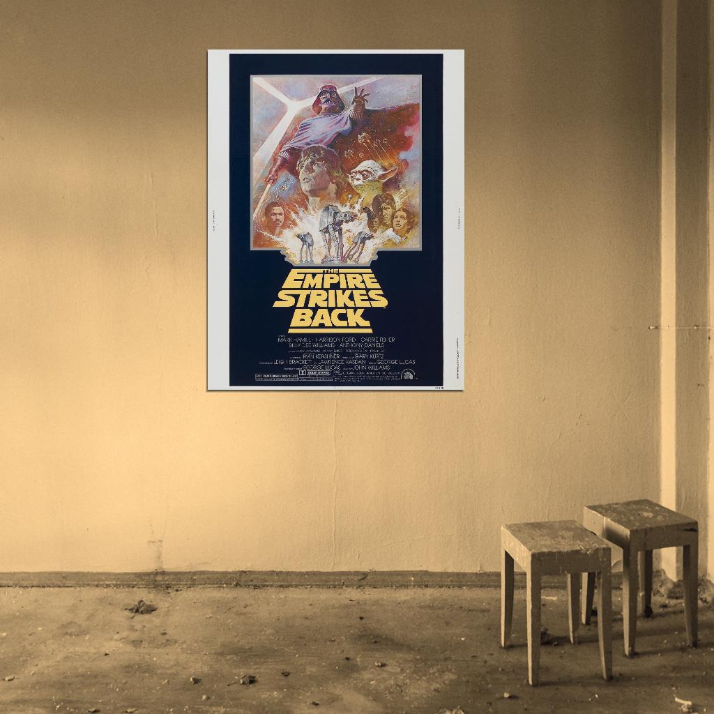 STAR WARS EMPIRE STRIKES BACK Rare Film Retro Movie Vintage Wall Poster