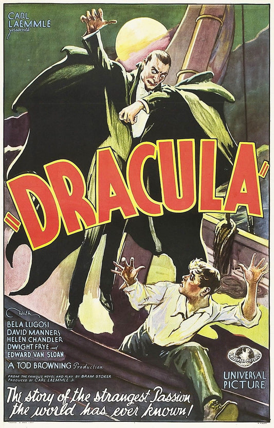 DRACULA Horror Vampire Bela Lugosi 1931 Film Retro Movie Vintage Wall Poster