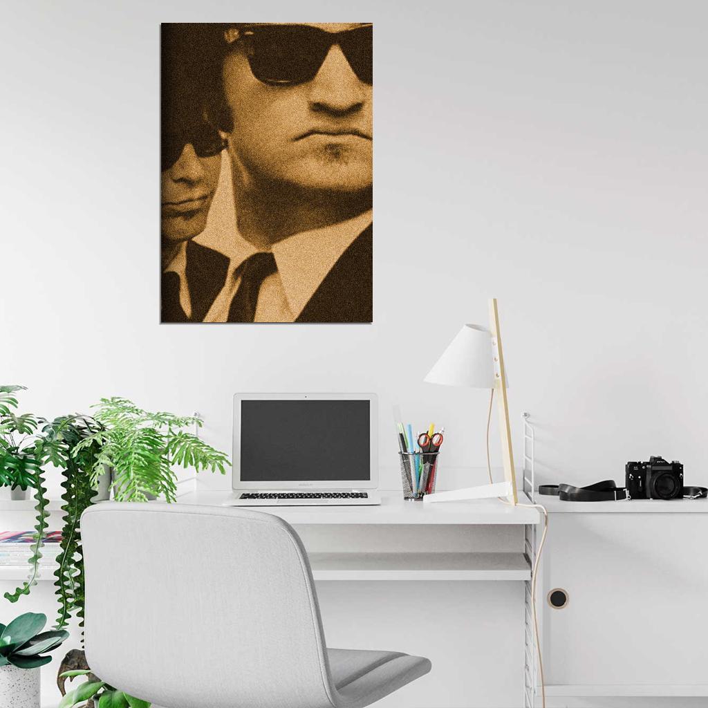 THE BLUES BROTHERS Dan Akroyd John Belushi SNL Film Retro Movie Vintage Wall Poster