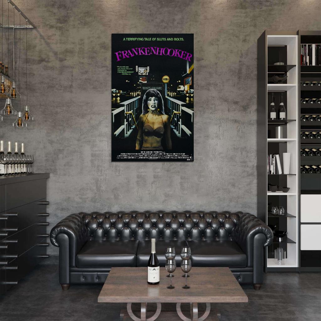 FRANKENHOOKER Horror Film Retro Movie Vintage Wall Poster