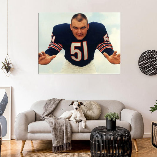 Richard Marvin Dick Butkus Football Sport Wall Art Print Poster
