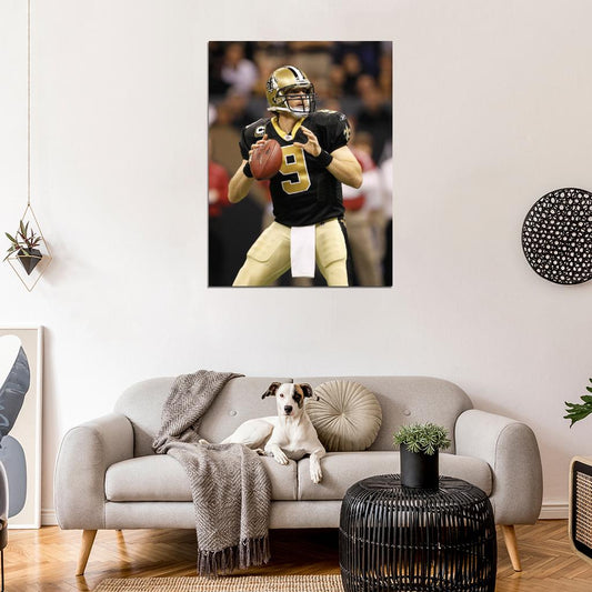 Drew Brees Football Sport Wall Art Print Poster