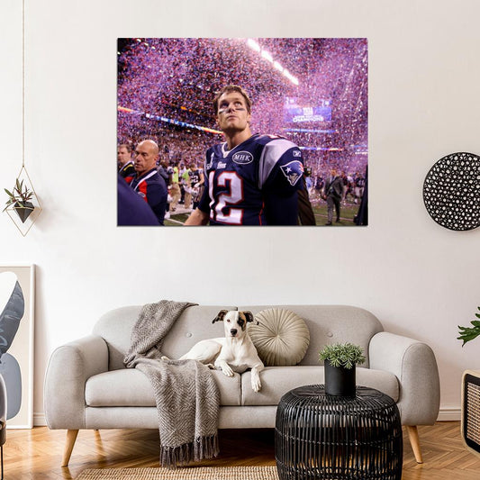 Tom Brady Football Sport Wall Art Print Poster