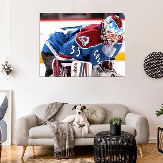 Jean Sebastien Giguere Goaltender Hockey Sport Wall Art Print Poster