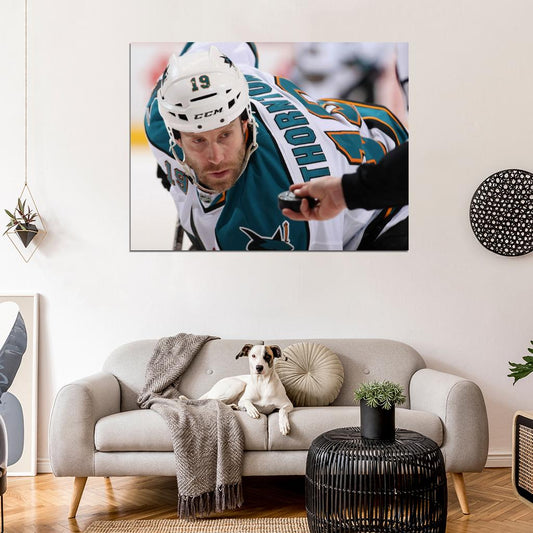 Joe Thornton Hockey Sport Wall Art Print Poster