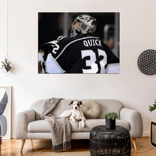 Jonathan Quick Goaltender Hockey Sport Wall Art Print Poster