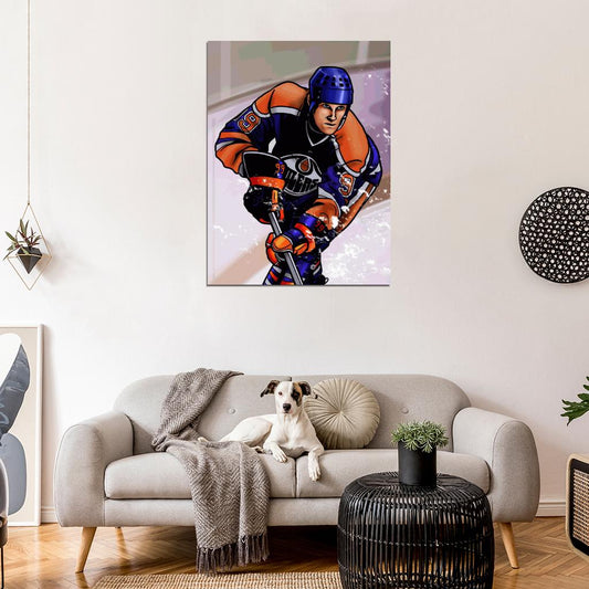 Wayne Gretzky Painting Art Hockey Sport Wall Art Print Poster