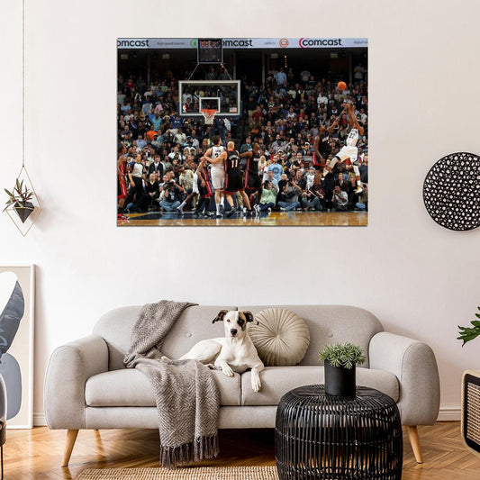 Rudy Gay Buzzer Beater Game Winner Basketball Sport Wall Art Print Poster