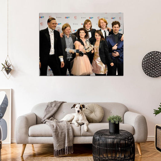 Arcade Fire Indie Rock Band Rare Wall Art Print Poster