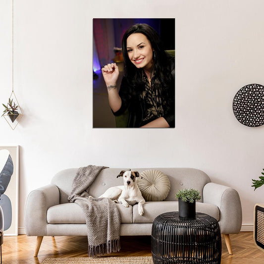 Demi Lovato Smile Pop R&B Music Singer Rare Wall Art Print Poster