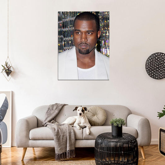 Kanye West Portrait Hip Hop Rap Music Singer Rare Wall Art Print Poster