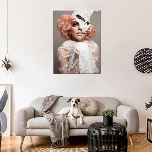 Lady Gaga Beautiful Makeup Pop Music Singer Rare Wall Art Print Poster