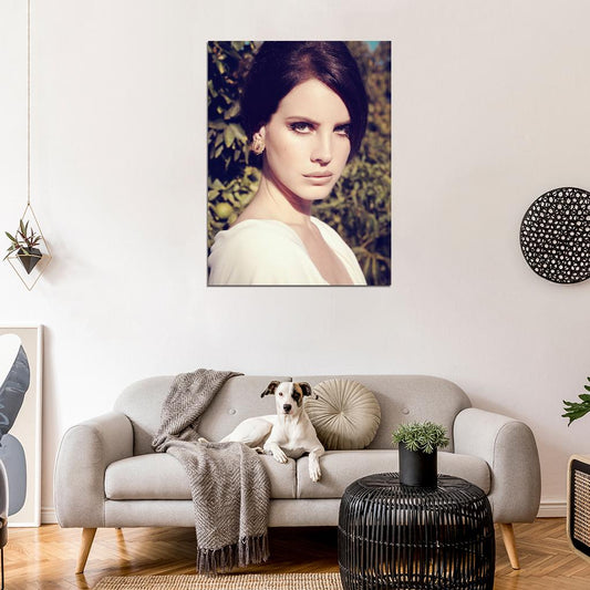 Lana Del Rey Portrait Beautiful Pop Music Singer Rare Wall Art Print Poster