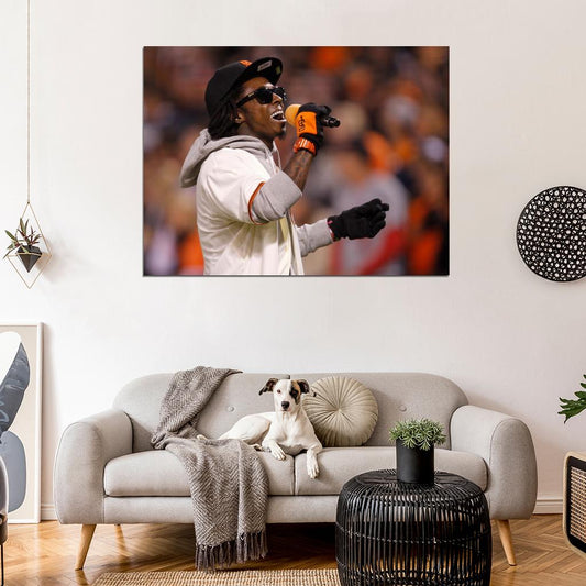 Lil Wayne Hip Hop Rap Music Singer Rare Wall Art Print Poster