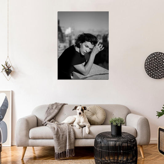 Milla Jovovich Model BW Rare Wall Art Print Poster