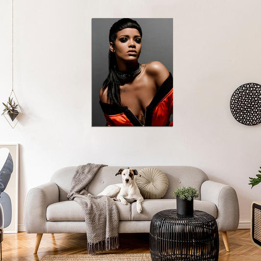 Rihanna Sexy Hot R&B Pop Music Singer Rare Wall Art Print Poster