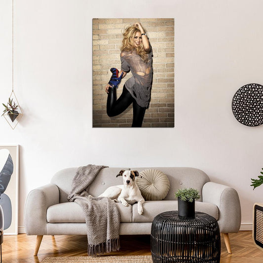 Shakira Smile Hot Shoes Pop Singer Music Rare Wall Art Print Poster