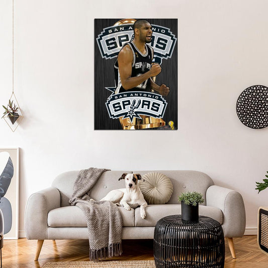 Tim Duncan Art Basketball Sport Wall Art Print Poster