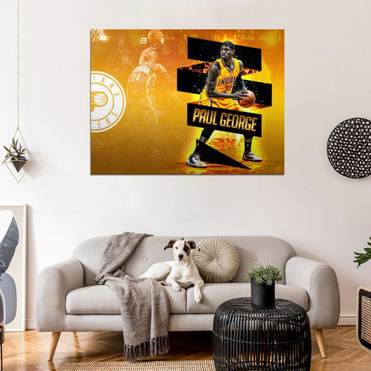 Paul George 24 Art Basketball Sport Wall Art Print Poster